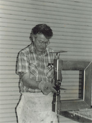 Holt working in Cabrillo studio